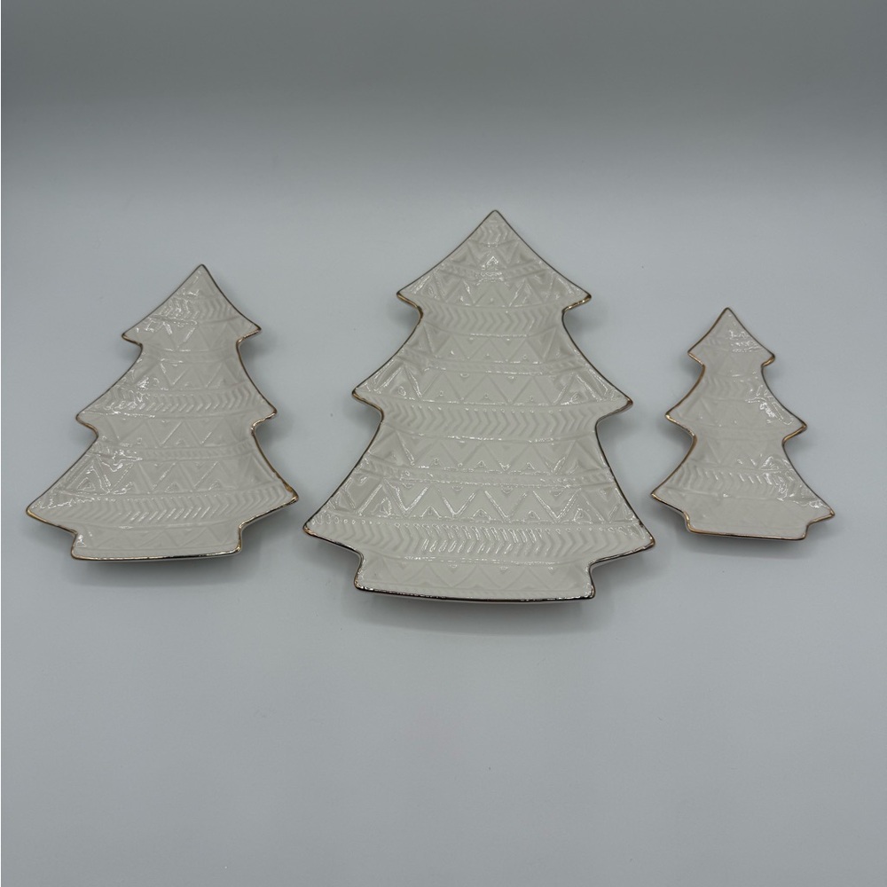 Lenox Highly Carved Tree 3-Piece Nesting Dish Set